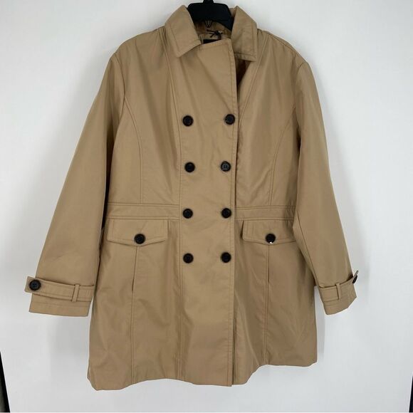 Celcius Premium Women’s Camel Color Button Front Parka Jacket size 1X - Picture 1 of 3